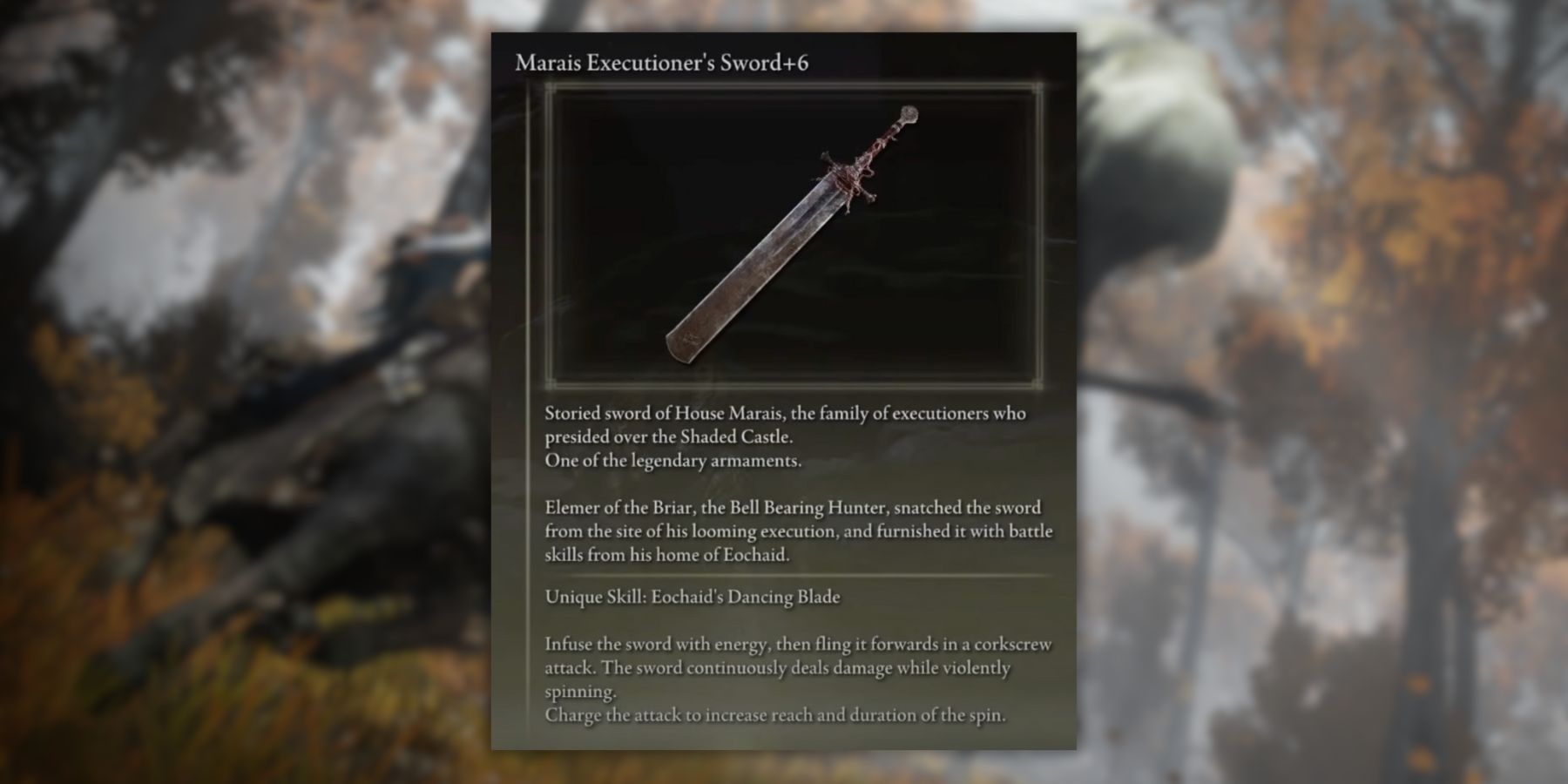 Marais Executioner's Sword in Elden Ring