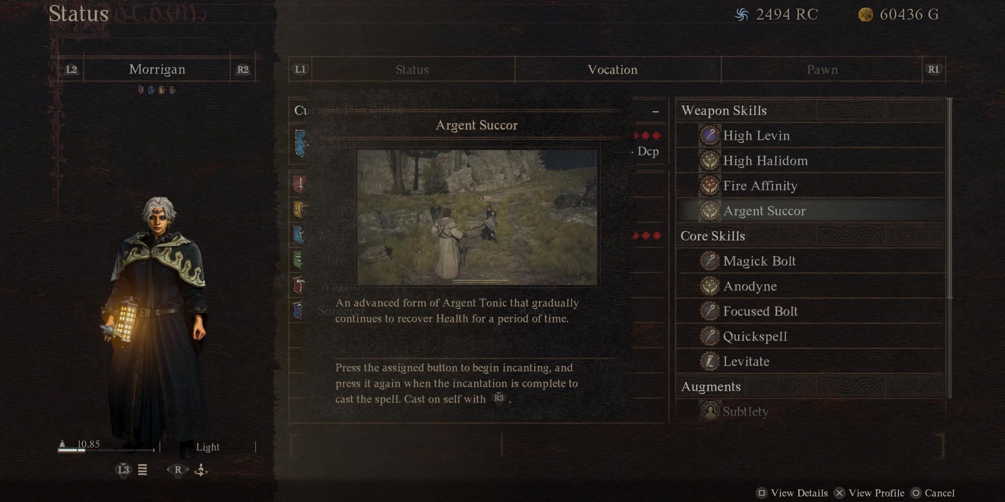 Argent Succor weapon skill in Dragon’s Dogma 2
