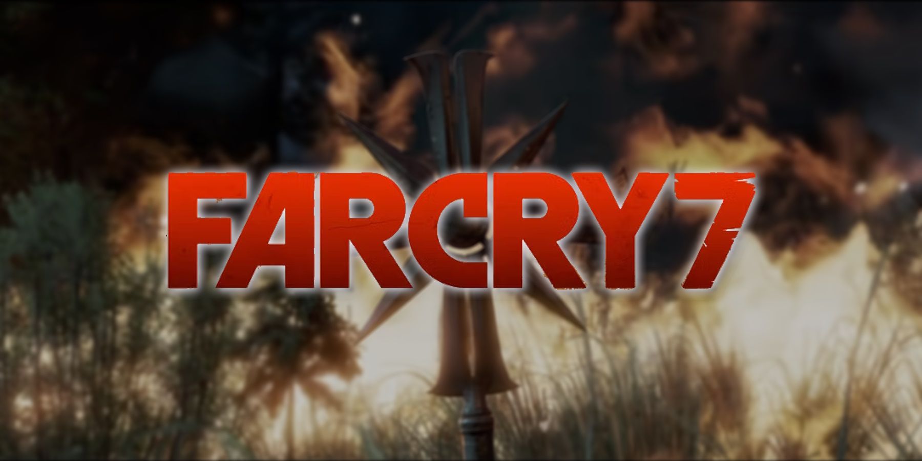 Far Cry 7 text over Far Cry 6 background image