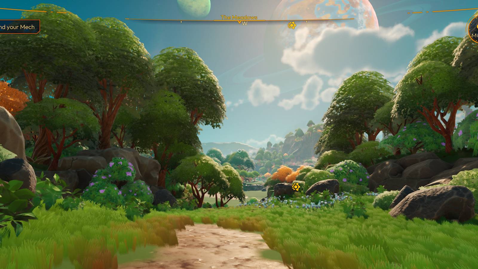 looking out over starting area