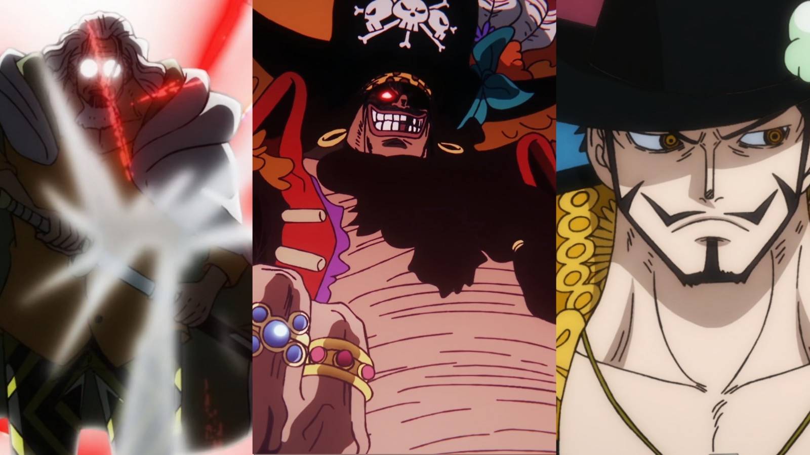 featured One Piece Characters Who Havent Lost A Fight Mihawk Rayleigh Blackbeard