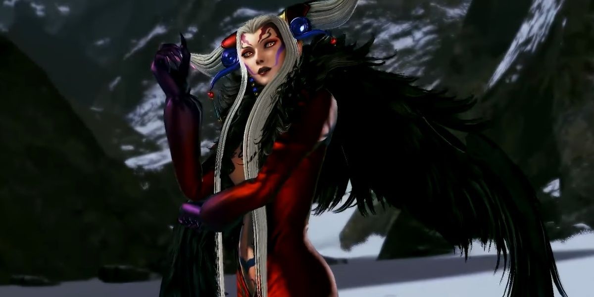 ultimecia standing in a snowfield in dissidia
