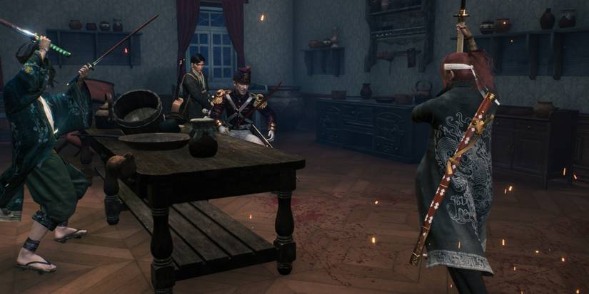 Fighting in a party in Rise of the Ronin