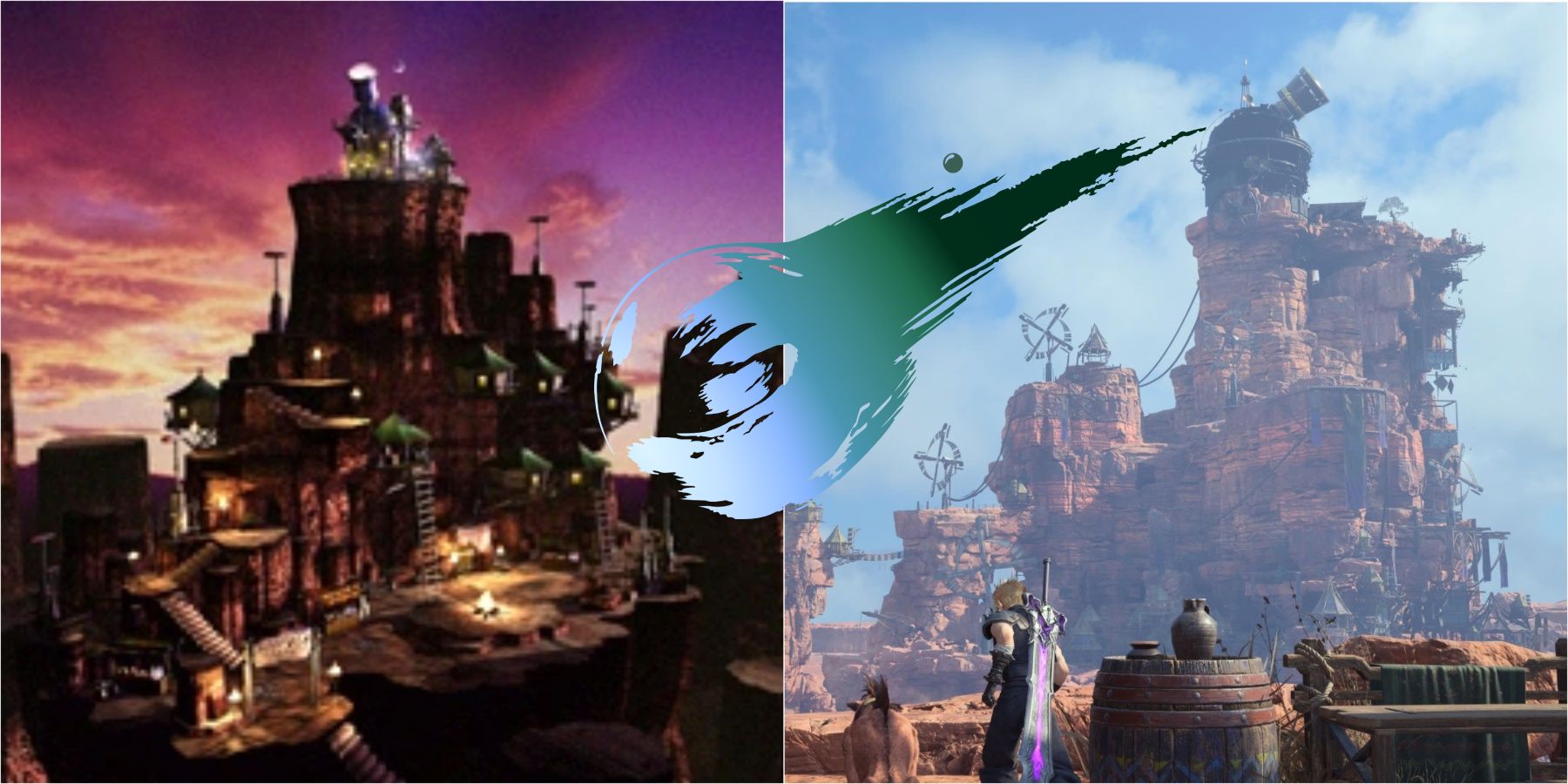 Final Fantasy 7 Cosmo Canyon Comparison