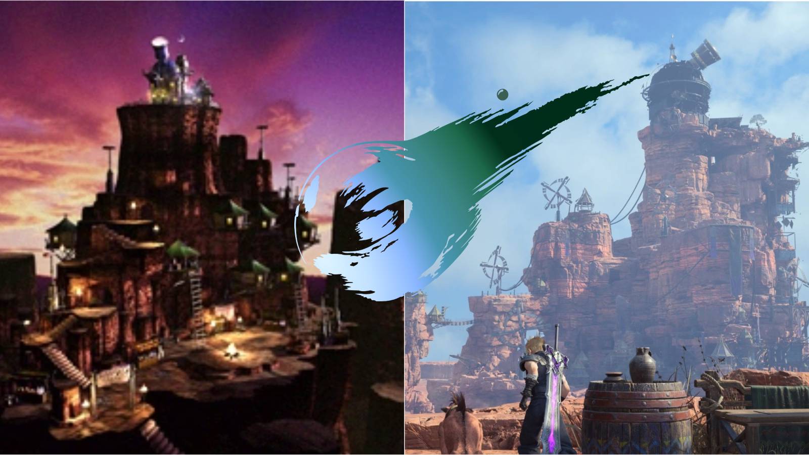Final Fantasy 7 Cosmo Canyon Comparison