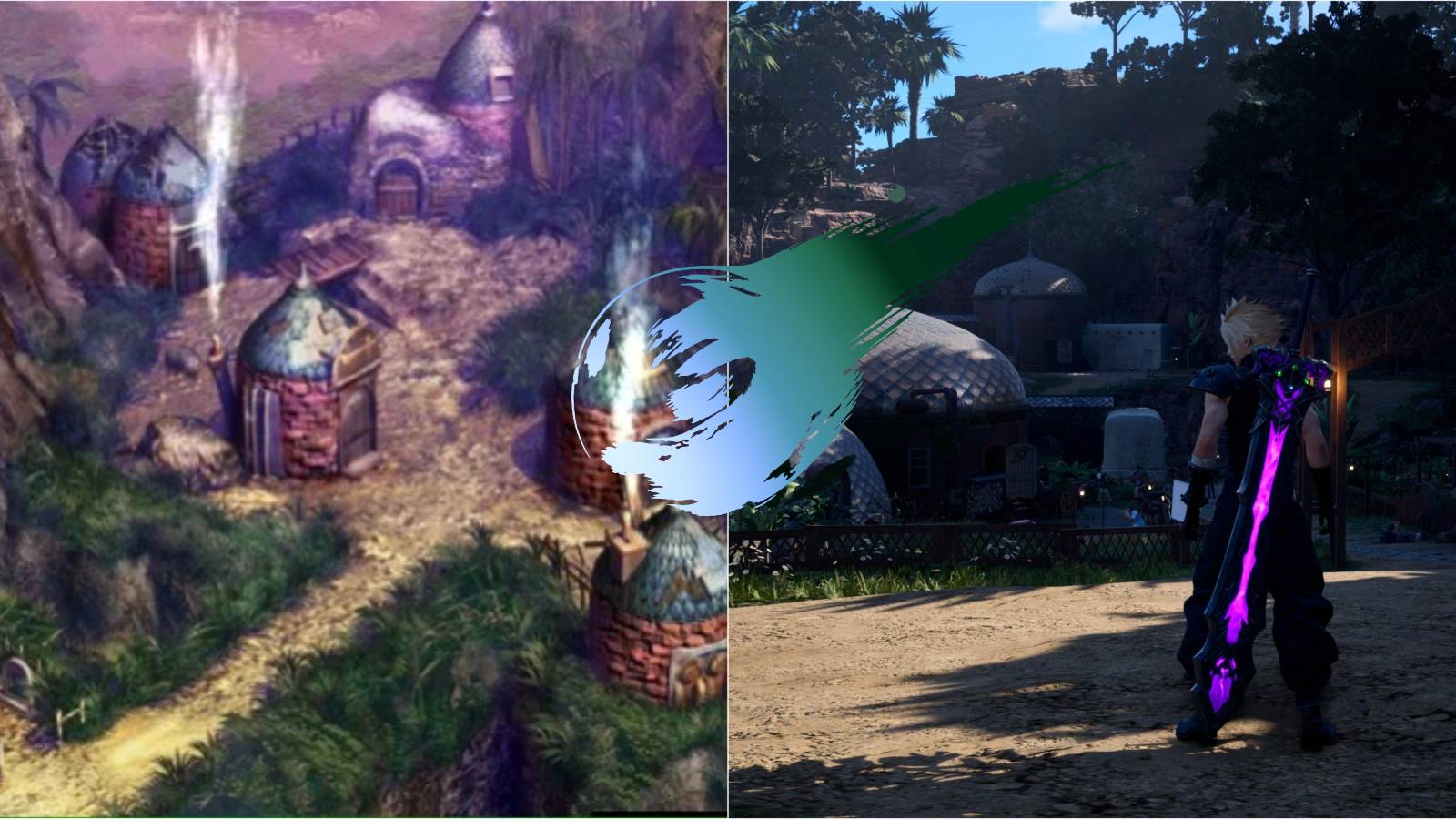 final Fantasy 7 Gongaga Comparison