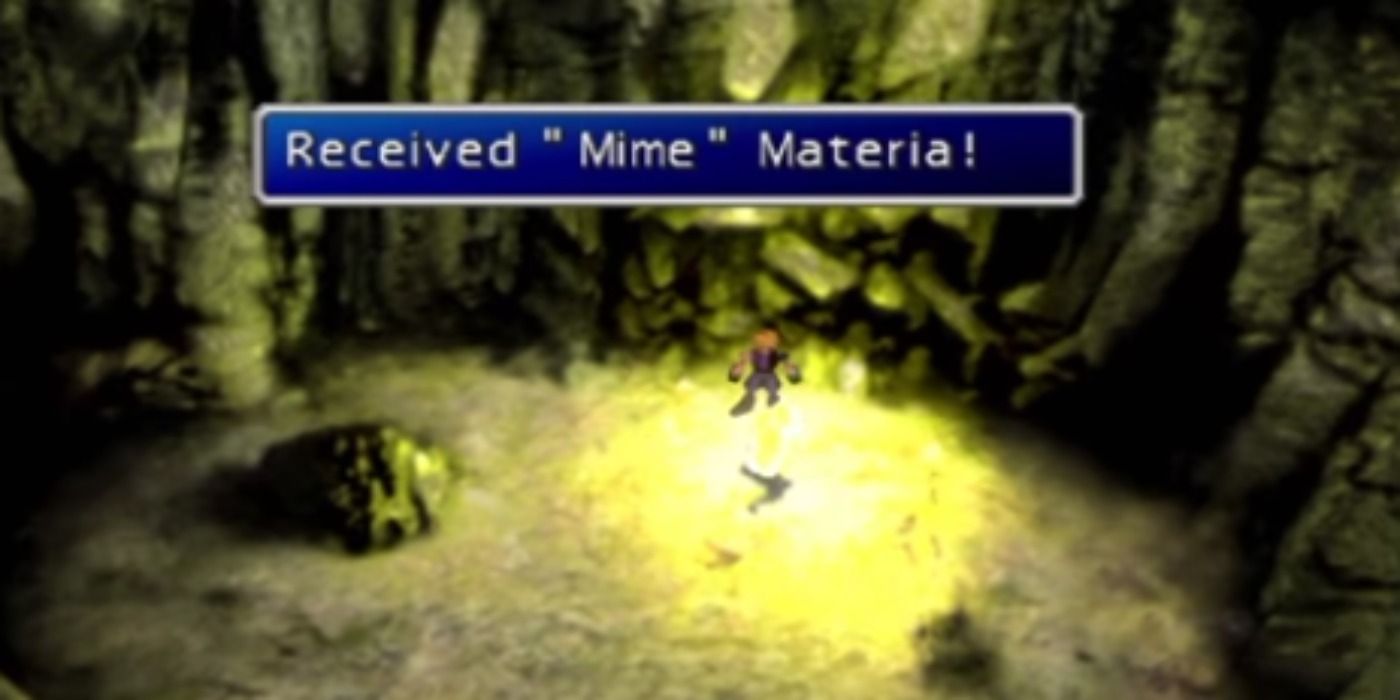 Final Fantasy 7 collecting the Mime Materia