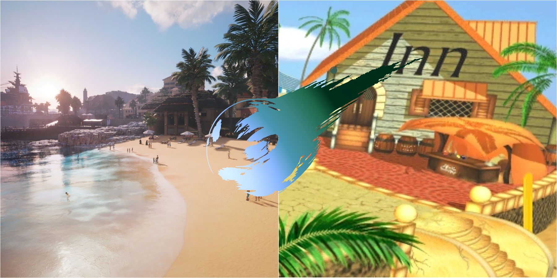 Final Fantasy 7 Rebirth Costa Del Sol Comparison