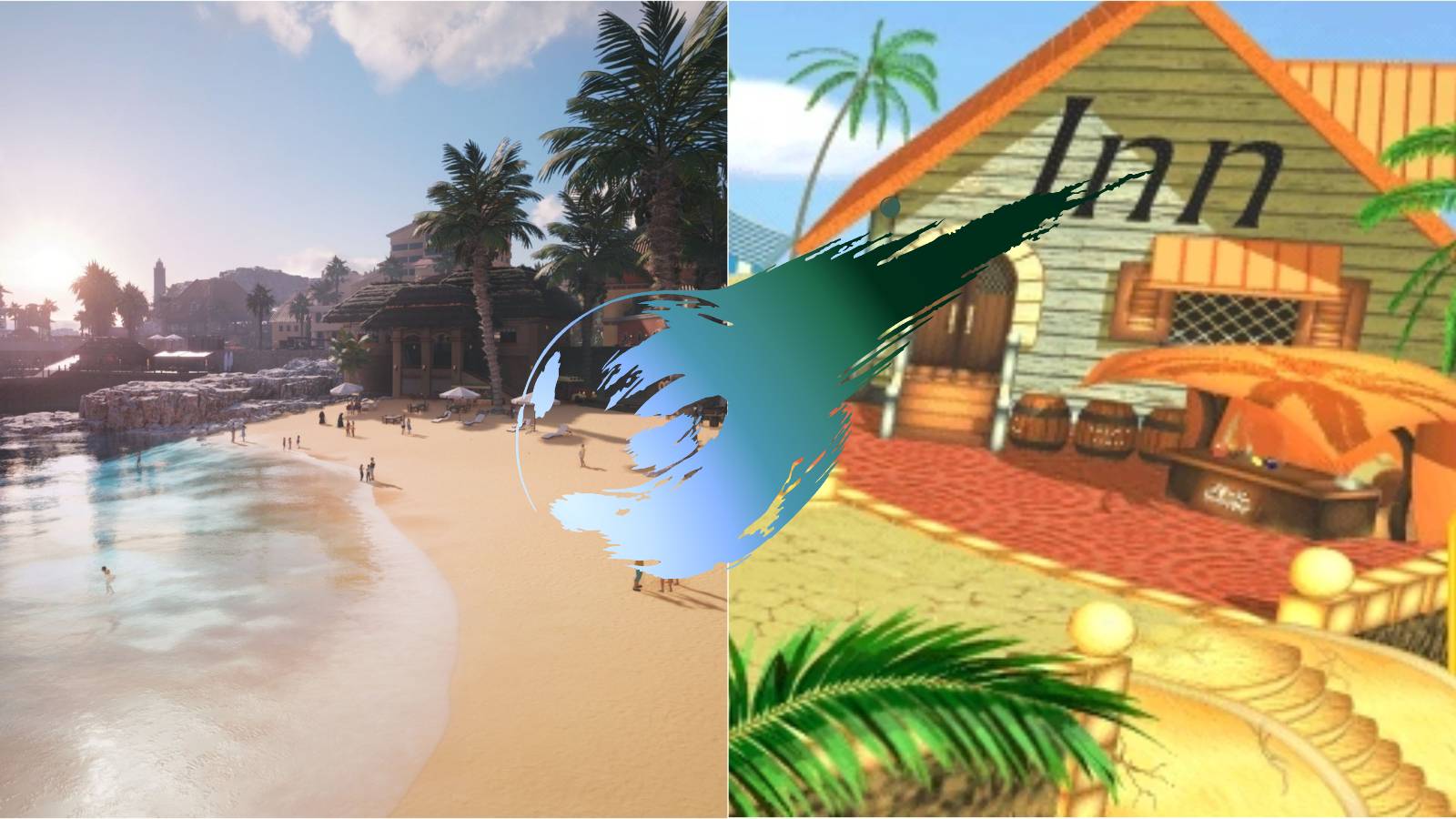 Final Fantasy 7 Rebirth Costa Del Sol Comparison