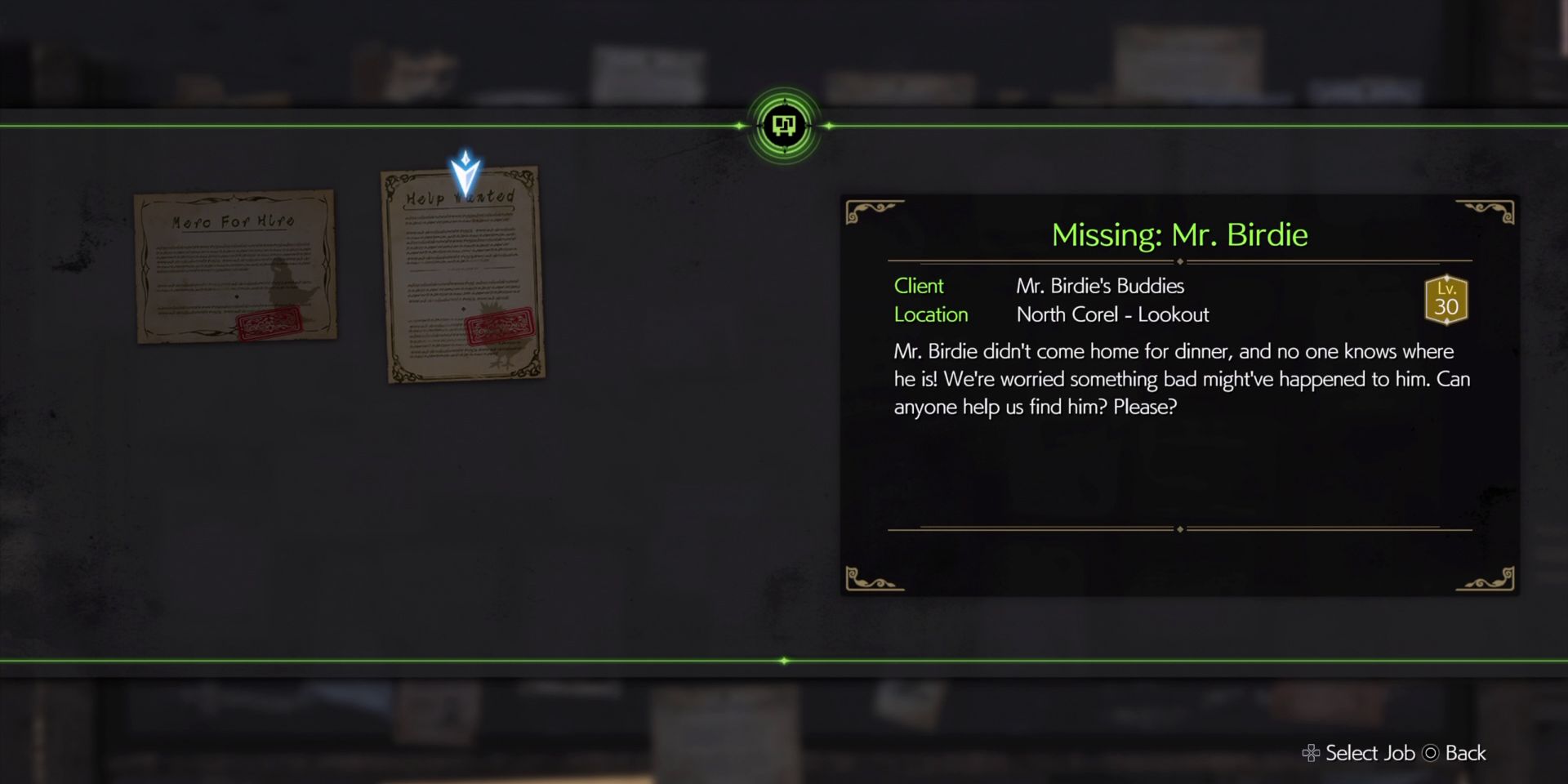 final-fantasy-7-rebirth-missing-mr-birdie-community-noticeboard - How to Start the Missing: Mr. Birdie Side Quest