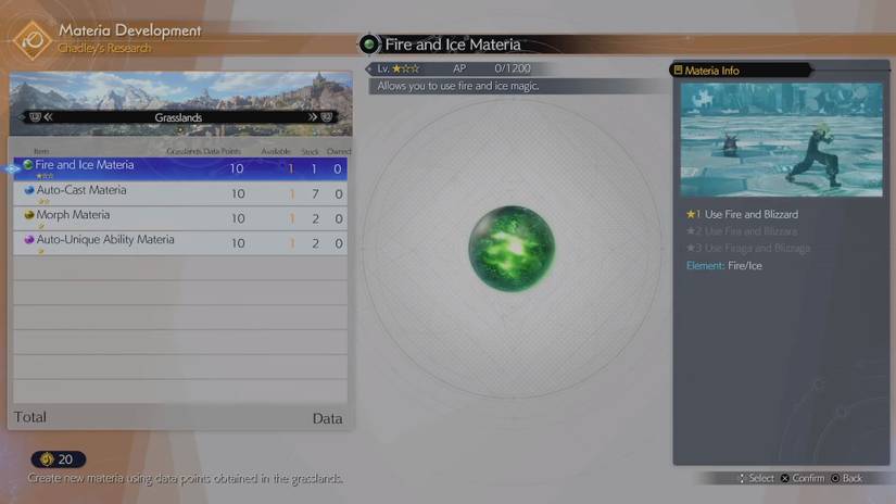 Final Fantasy 7 Rebirth_Materia Development