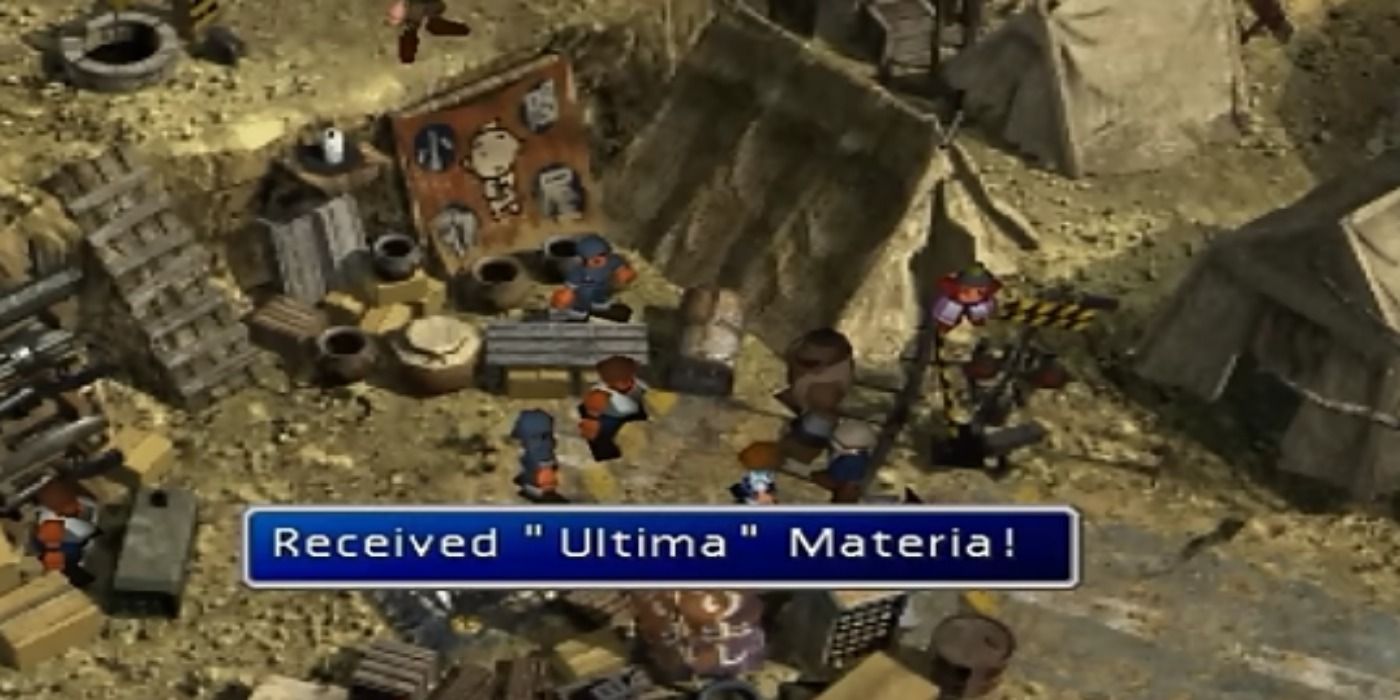 Final Fantasy 7 party is given the Ultima Materia