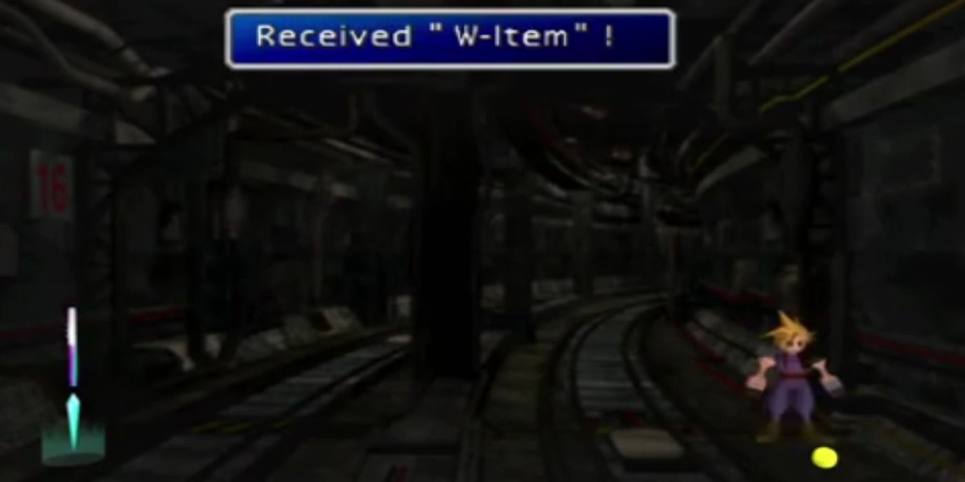 Final Fantasy 7 W-Item Materia in the Winding Tunnel