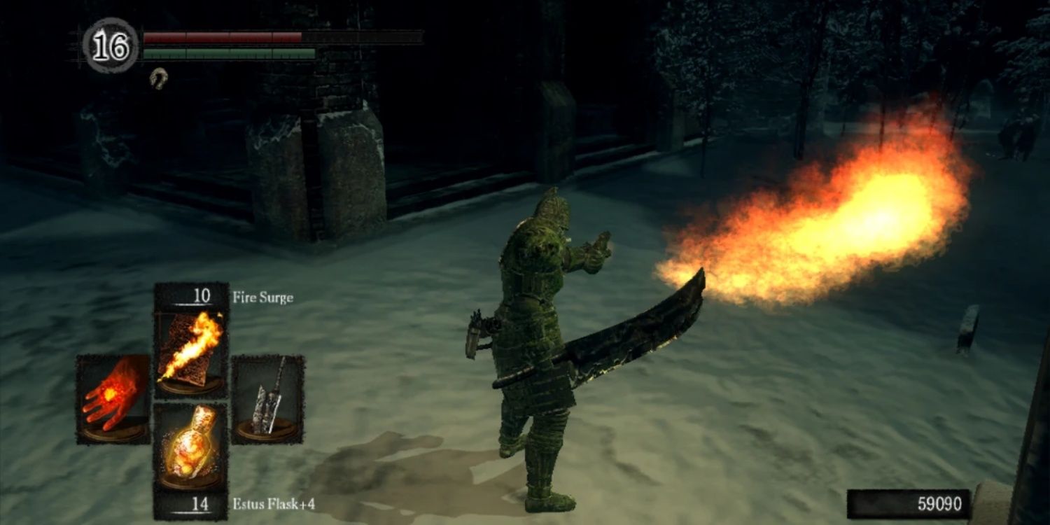 Fire Surge in Dark Souls