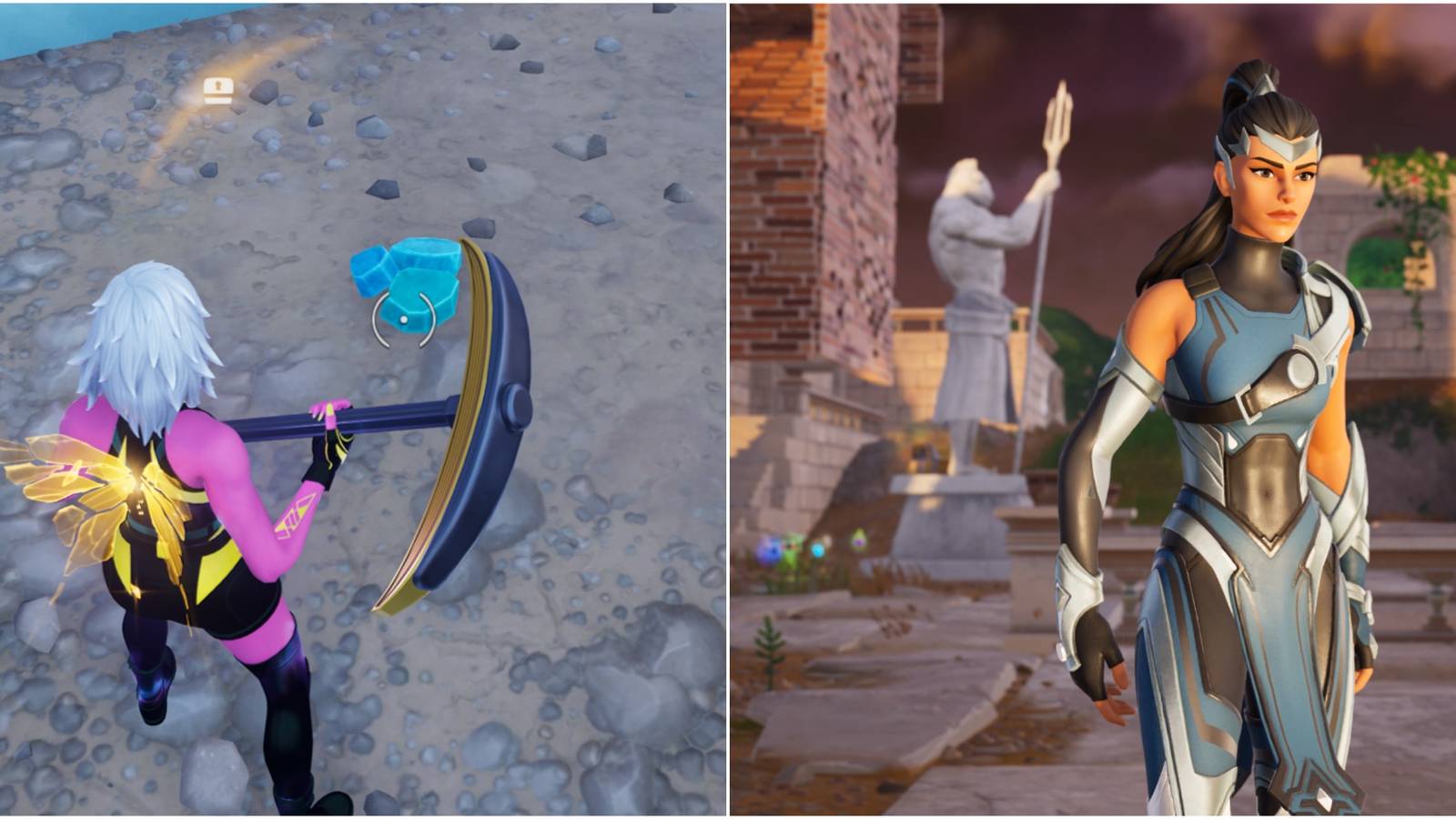 finding and collecting mosaic tile, odyssey character