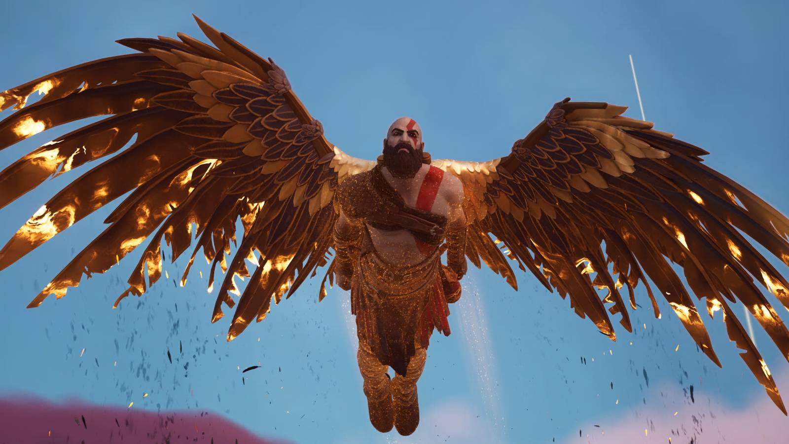 kratos using the wings of icarus