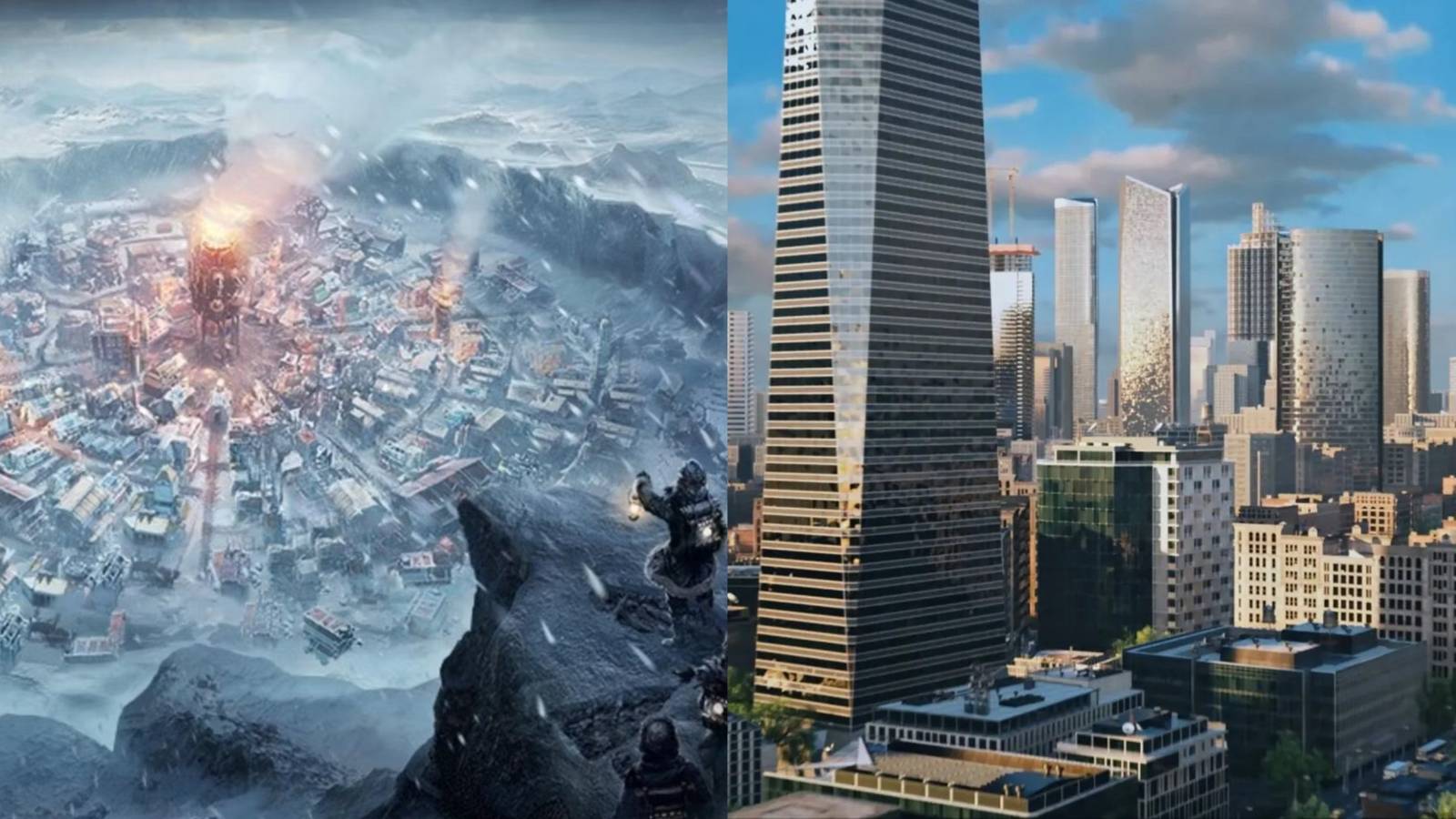 Frostpunk and Cities Skylines 2 combined feature image
