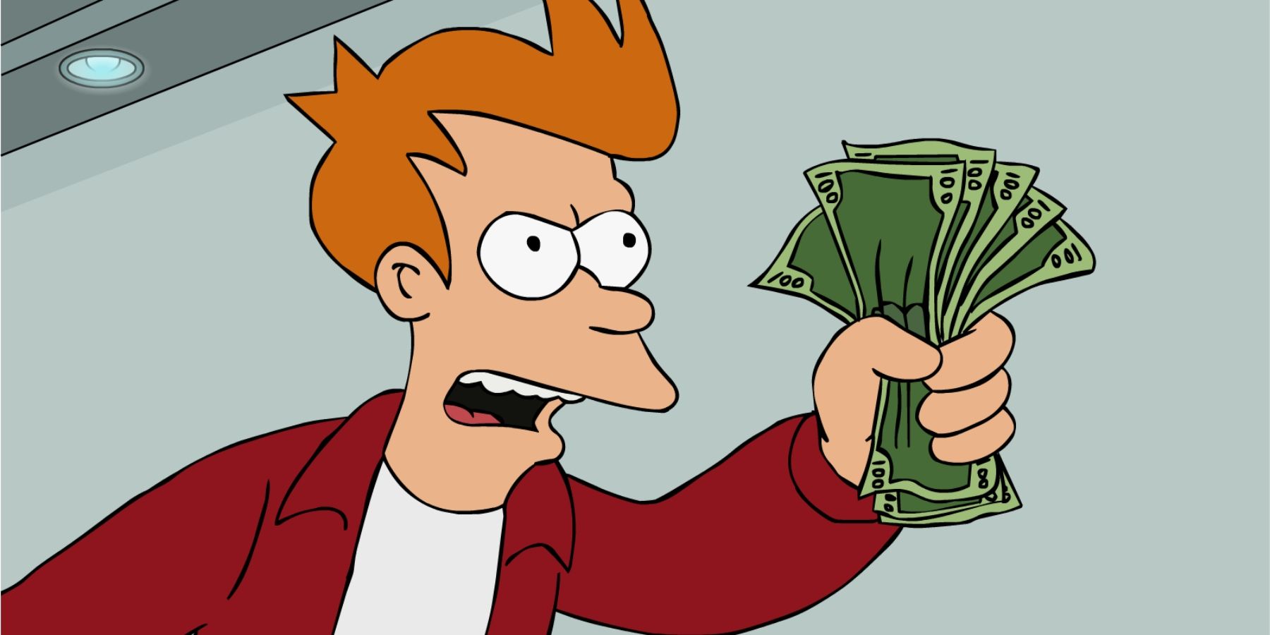 French with money in Futurama