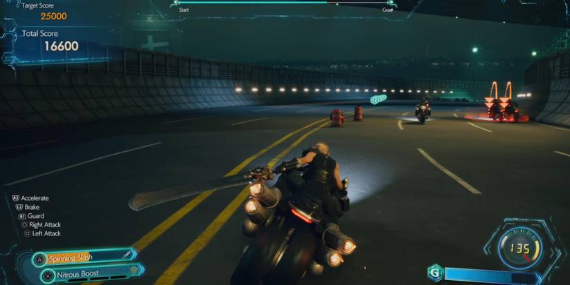 G-Bike in Gold Saucer in Final Fantasy 7 Rebirth