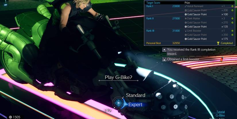 G-Bike Rewards in Final Fantasy 7 Rebirth