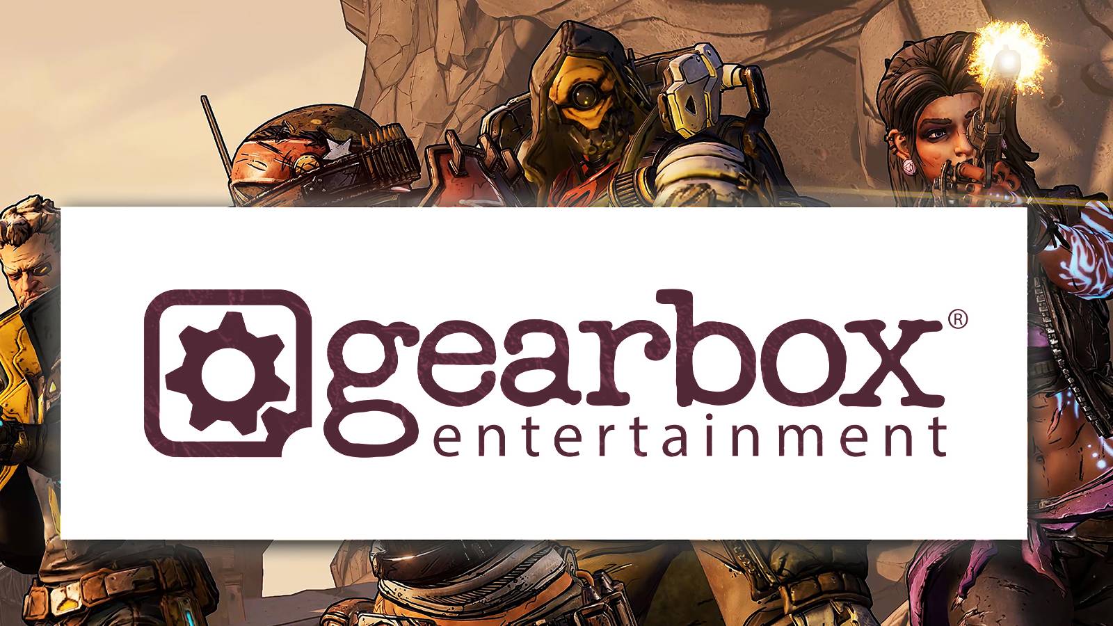 gearbox entertainment logo over borderlands 3 character lineup