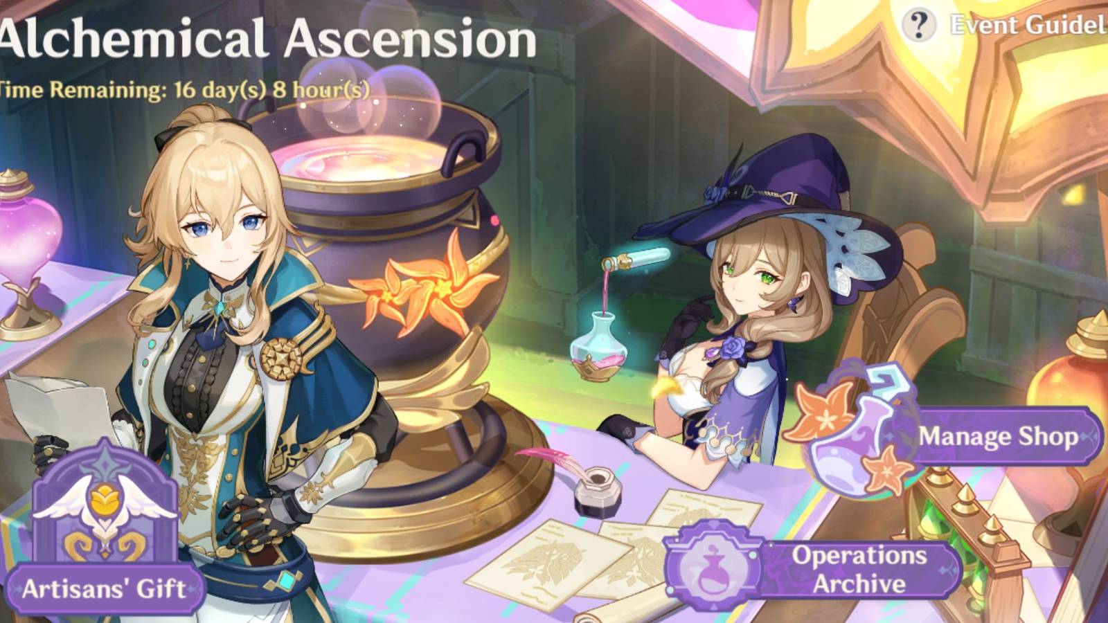 Genshin Impact- All Potion Recipes (Alchemical Ascension Concocting Potions Event Guide)