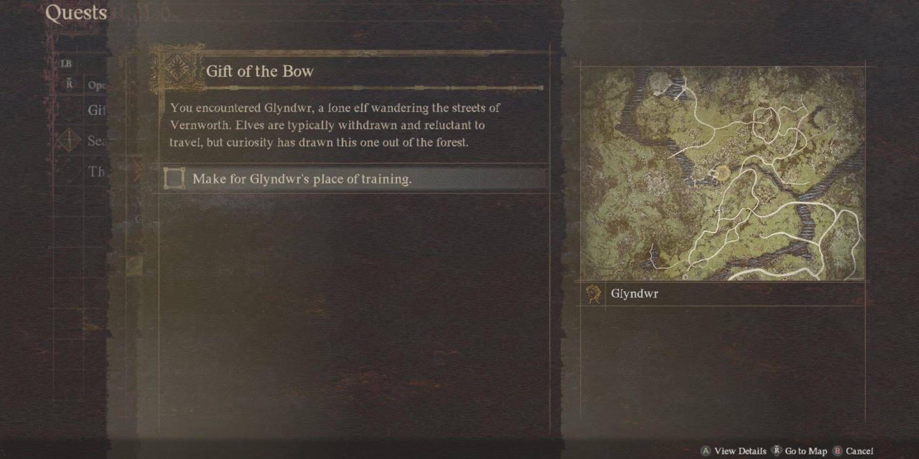 gift of the bow quest dragon's dogma 2