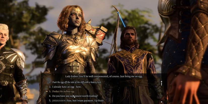 give the owlbear egg to lady esther in baldurs gate 3