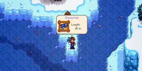 Glacierfish in Stardew Valley