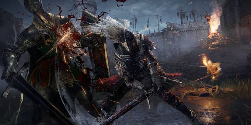 Elden Ring two characters are fighting