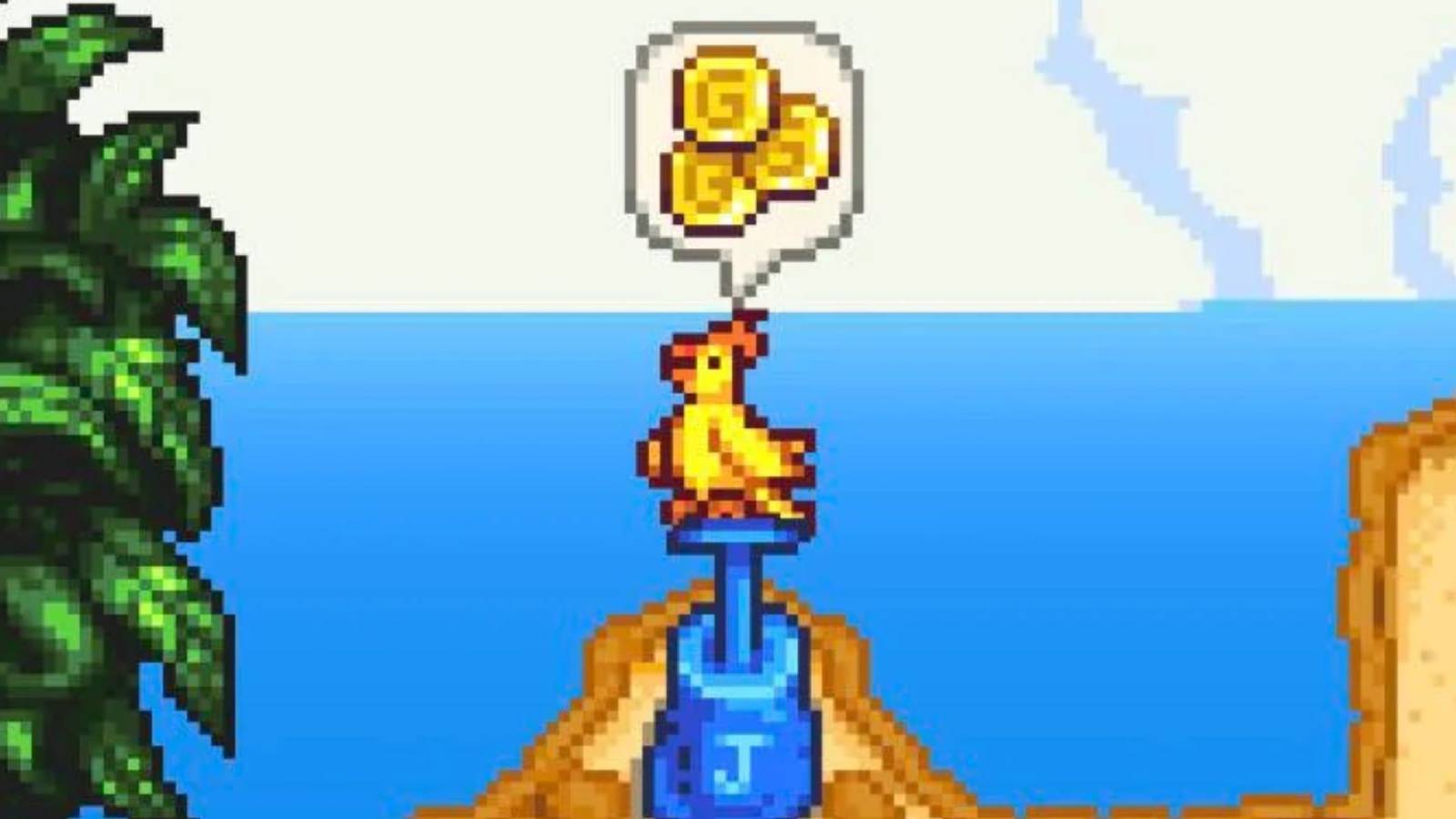 Golden Joja Parrot in Stardew Valley