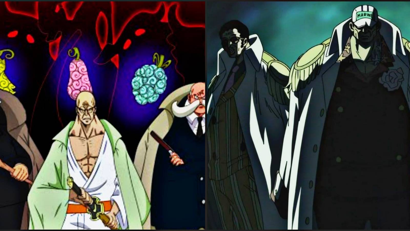 Gorosei Five Elders vs Admirals