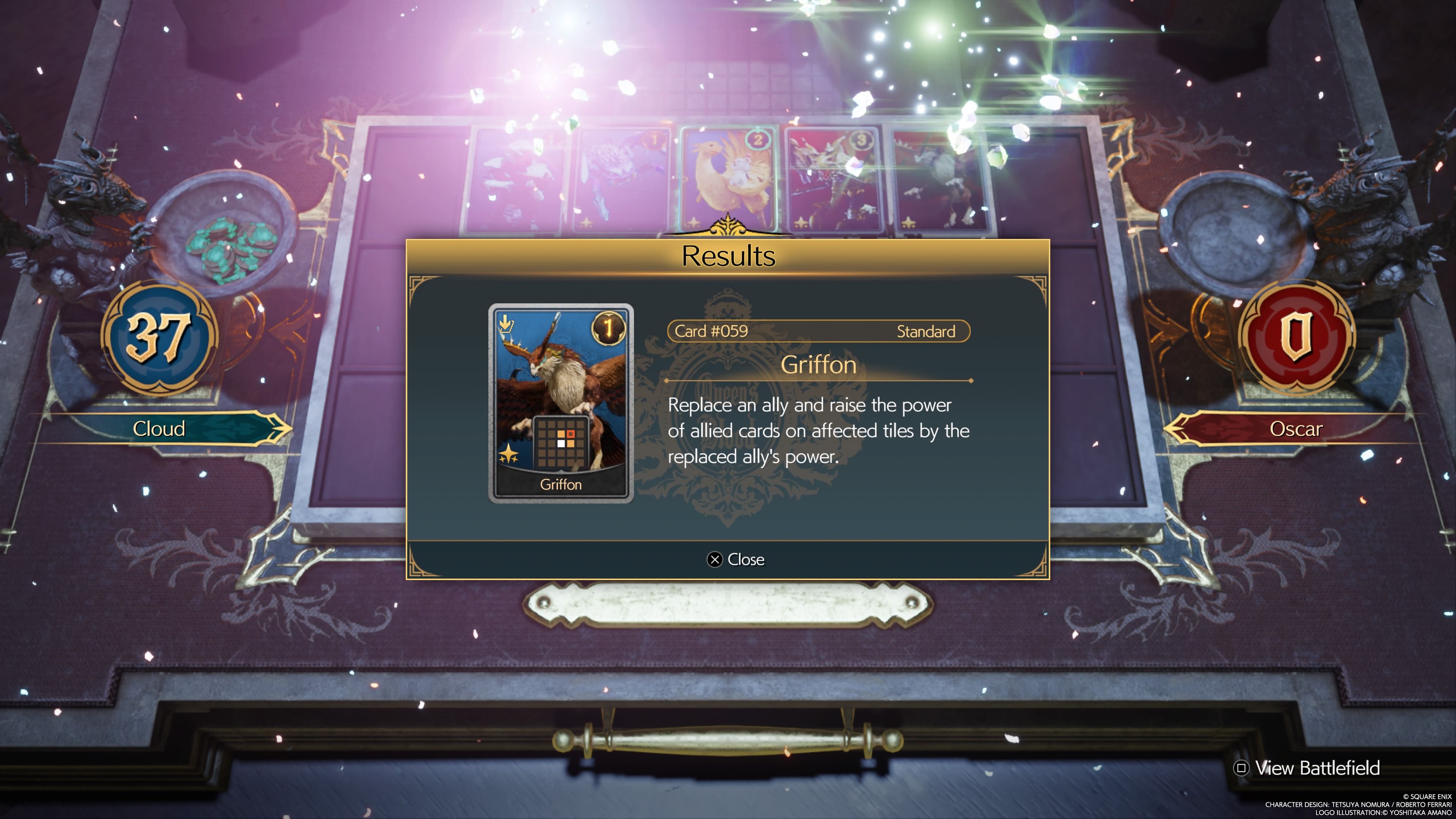 Griffon Reward for defeating Oscar Final Fantasy 7 Rebirth