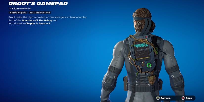 groot game pad back bling
