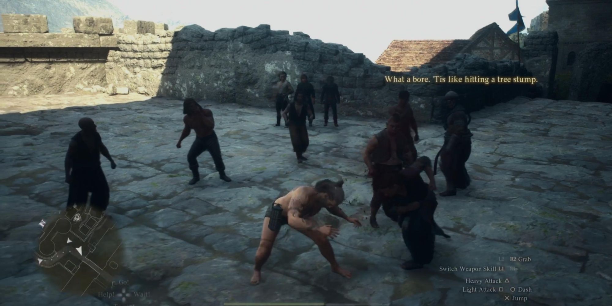 Guards beating the Arisen in Dragon's Dogma 2