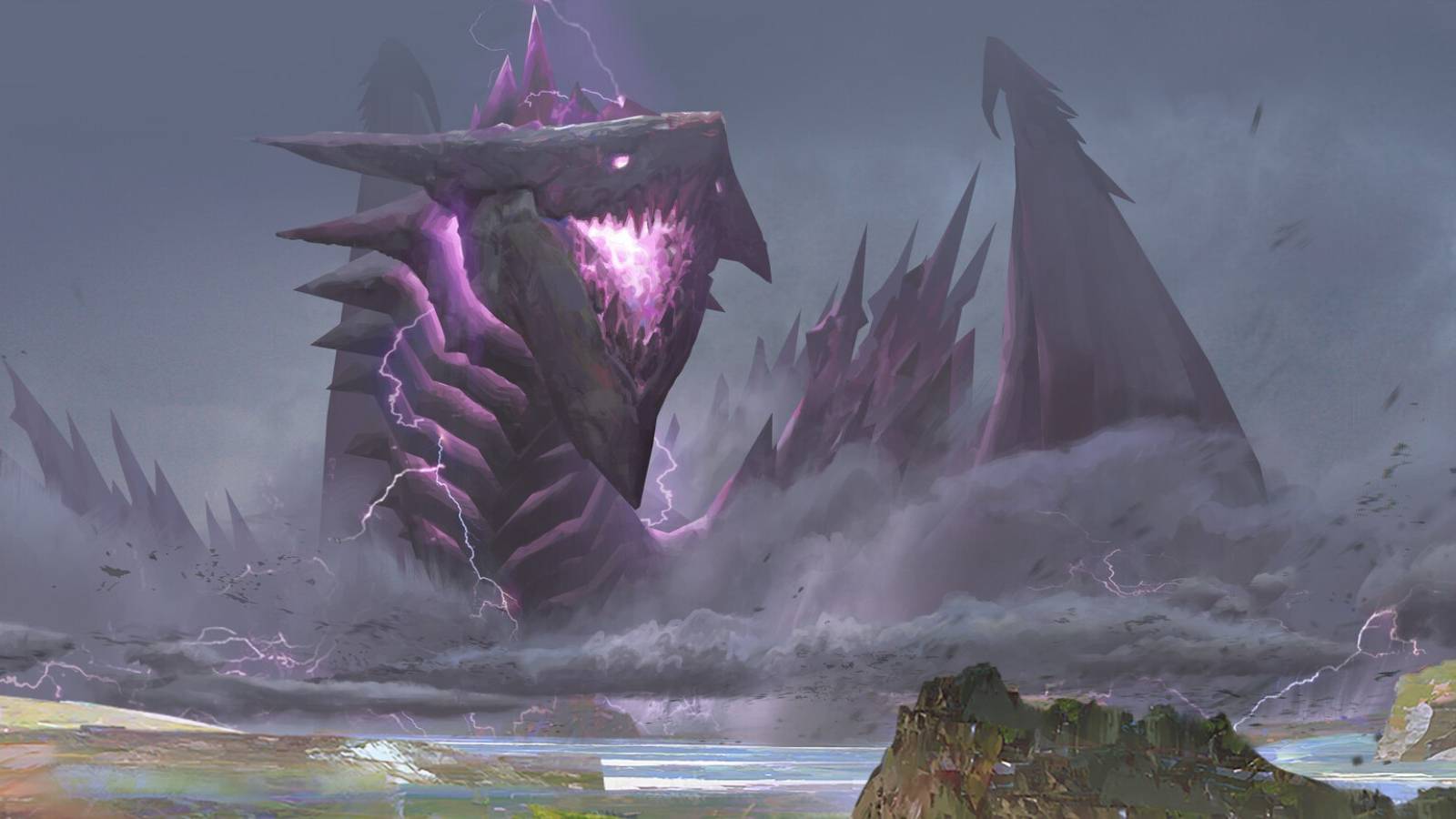 kralkatorrik the crystal dragon from guild wars 2