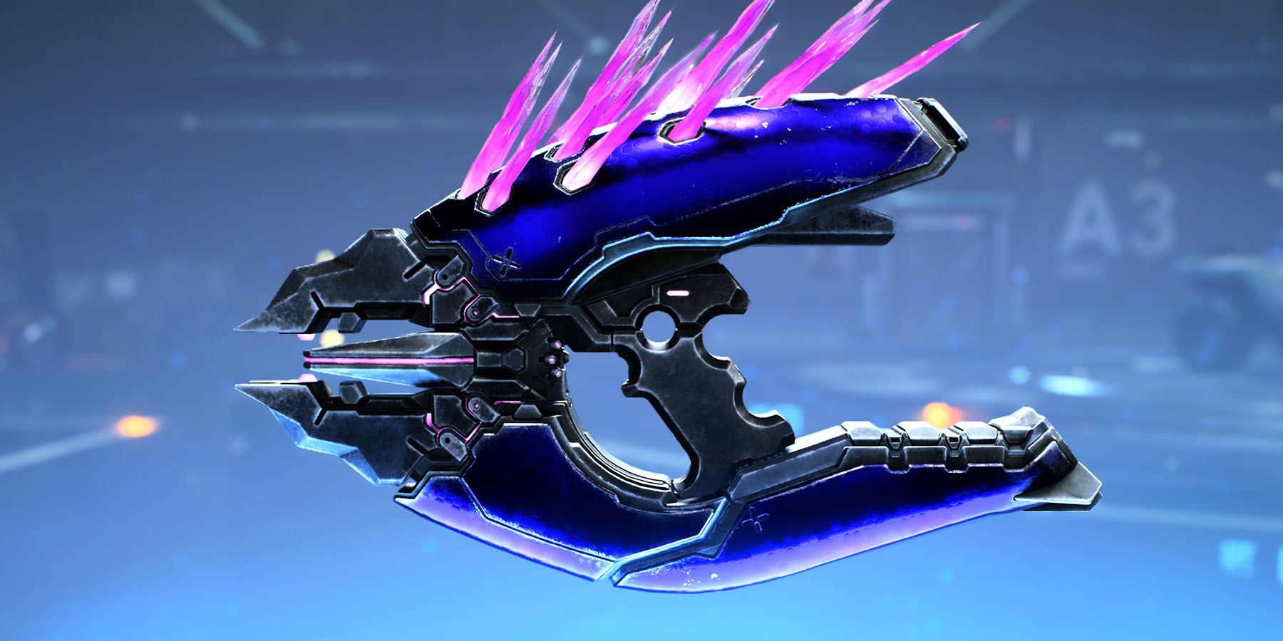 An image of the Covenant Needler in Halo Infinite.