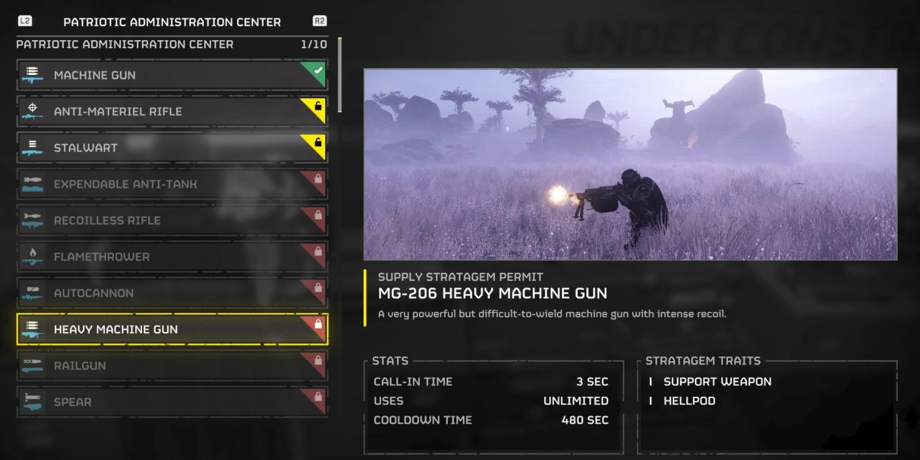 helldivers 2 how to get mg-101 heavy machine gun 