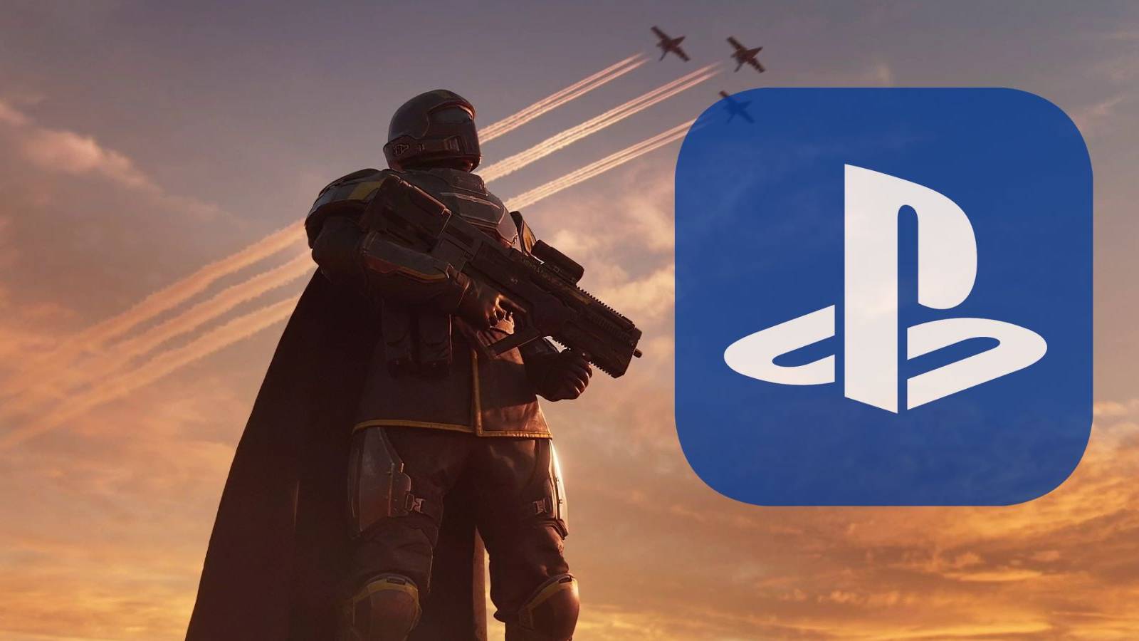 Helldivers 2 With PS Logo
