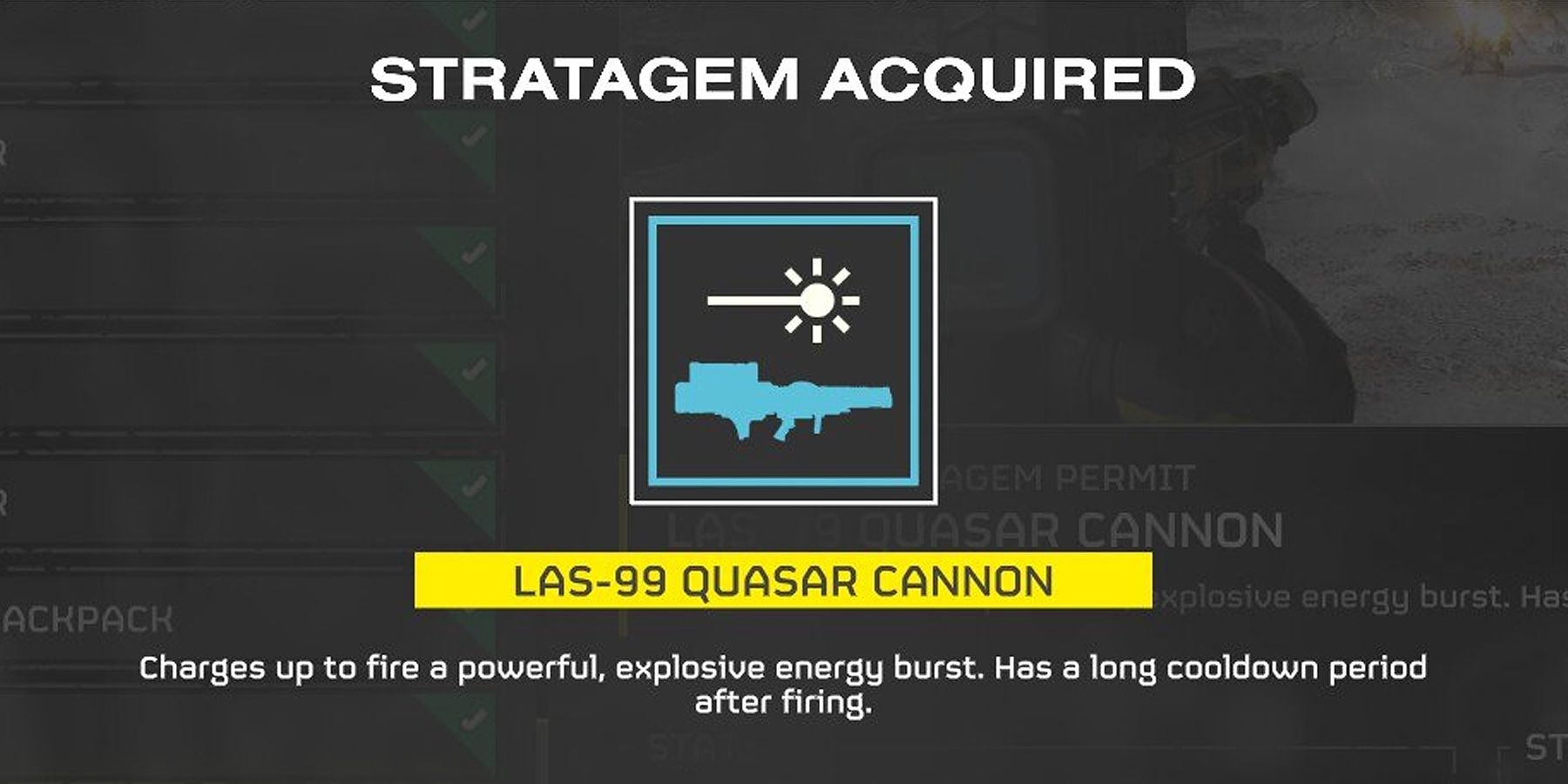 Helldivers 2 - Quasar Cannon Acquired