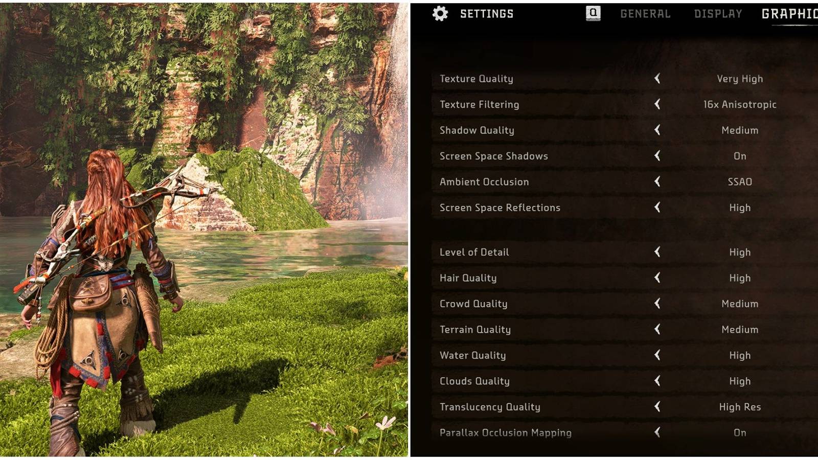 horizon-forbidden-west ideal graphics settings