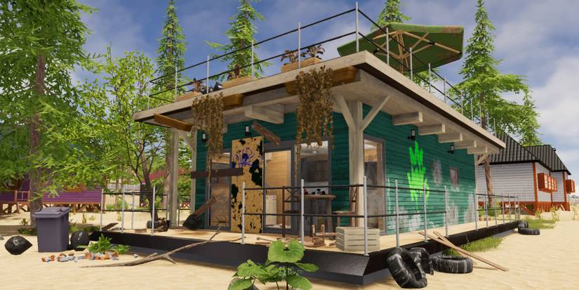 Old floating house in House Flipper 2