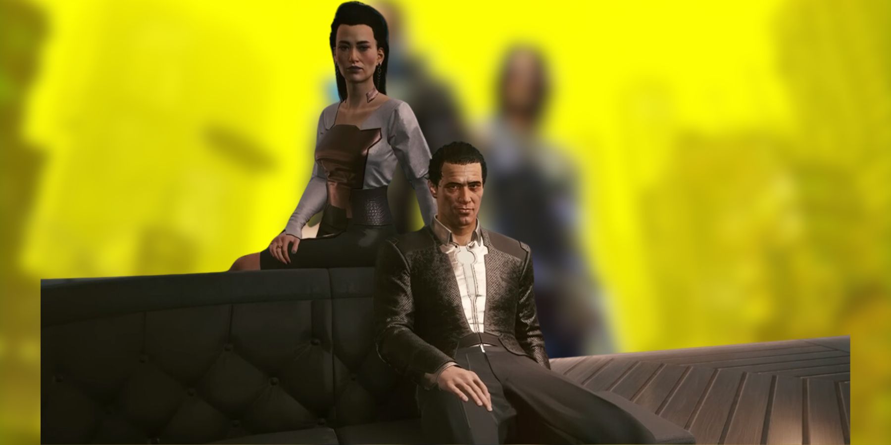 Elizabeth and Jefferson Peralez in Cyberpunk 2077