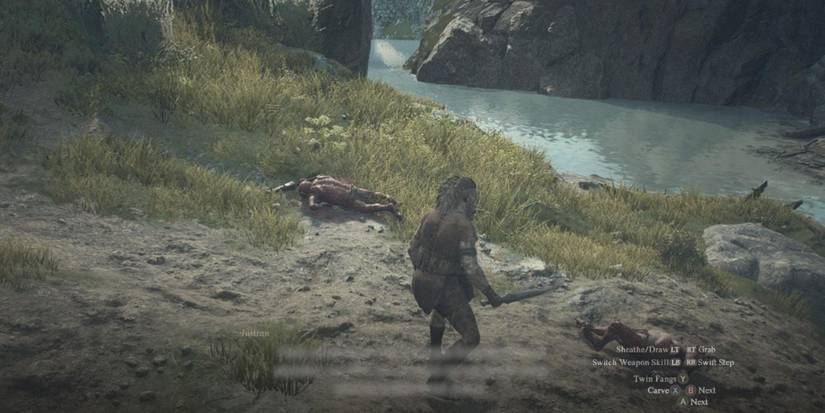 thief standing near the dead bodies of enemies in dragon's dogma 2