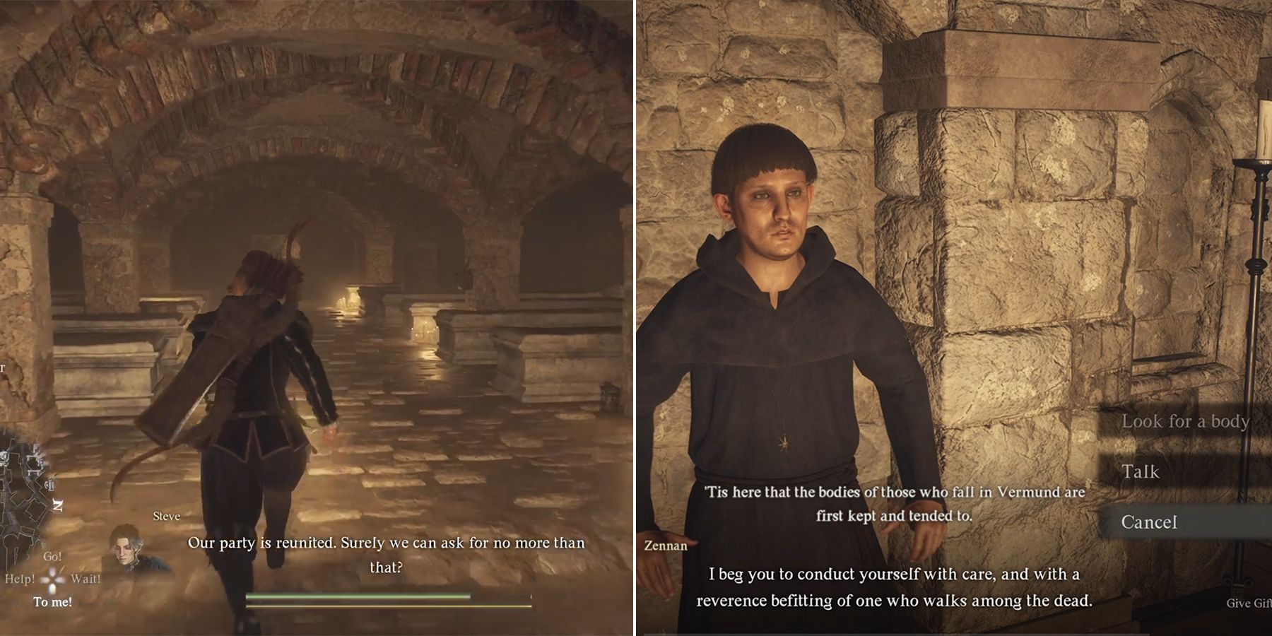 how to revive an npc inside a morgue or charnel house in dragon dogma 2