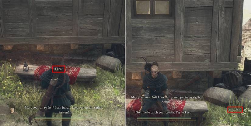 how to wait and pass time on a bench in dragons dogma 2