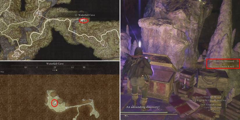 howling blizzard and nation death knell grimoire location in dragons dogma