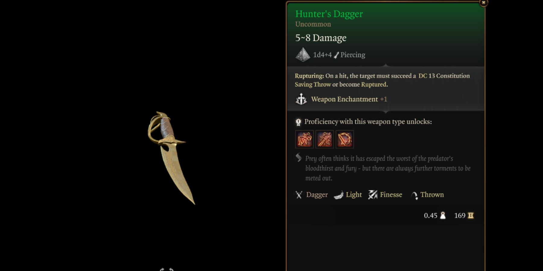 Hunters dagger