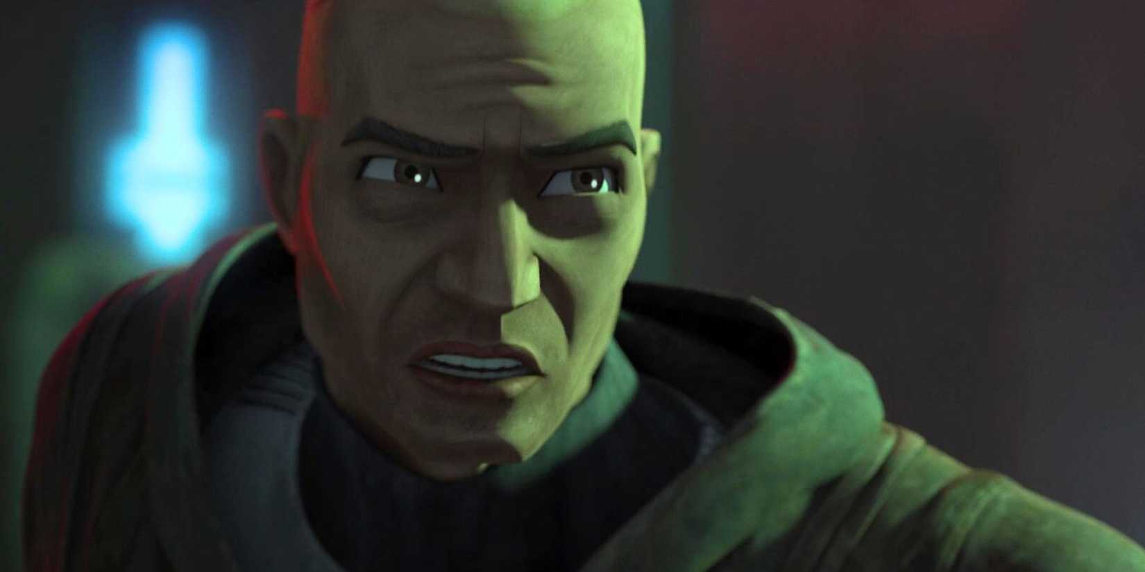 rex talking to the bad batch