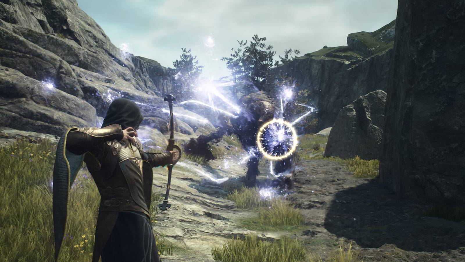 Volley from a Magick Archer in Dragon's Dogma 2